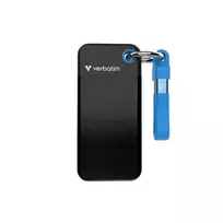 Verbatim Pocket SSD 512GB USB 3.2 Gen 2 Type-C išorinis kietasis diskas, juodas/mėlynas 32283