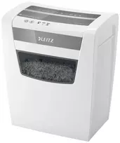 LEITZ IQ Home Office S dalelių pjaustymo dokumentų smulkintuvas, 8 lapai, 10 L, baltas (80360000)