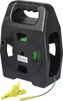 VOLTCRAFT EML-30 įžeminimo matavimo laidas 30 m, žalias, ant ritės, CAT III 1000 V, plastikinio pluošto, didelio atsparumo tempimui (VC-17312660)