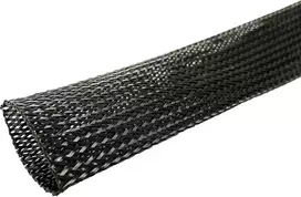 MicroConnect Expandable Cable Sleeve 30mm Black 50m Roll CABLESLEEVE030-50B