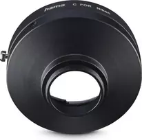 Hama objektyvo adapteris Nikon F-mount objektyvams prie C-mount kamerų, metalinis, juodas (00030771)