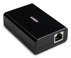 LINDY PoE į USB Type-C skirstytuvas konverteris, 15W Power Delivery, Gigabit Ethernet, USB 2.0 duomenys, juodas 73474