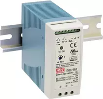MEAN WELL DRC-60B DIN bėgio UPS modulis 60W 13,8V DC 12V švino-rūgšties baterijai