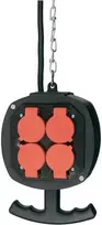 AS SCHWABE pakabinamas skirstytuvas ES2 32A 5 polių CEE su RCD ir 6 lizdais IP44 60973