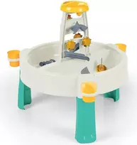 DOLU 2-in-1 vandens ir smėlio veiklos stalas, baltas/žalias (2670)
