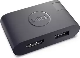 Dell DA20 USB-C mobilusis adapteris - HDMI, VGA, Gigabit Ethernet, USB 3.0, juodas V1J4H