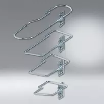 SCHÄFER IT SYSTEMS plieninis kabelių tvarkymo laikiklis, 82 x 170 mm, juodas (7968200)