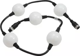 EUROLITE LED Pixel Ball 360° 1m MK2 – lankstus RGB pikselių šviesos kaspinas, 5 segmentai, 24V DC