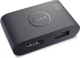 Dell USB Type-C į HDMI/USB Type-A adapteris (DA20) - 4K HDMI, USB 3.0, juodas