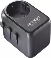 VOLTCRAFT UC-2C1A45W01 45W kelioninis įkroviklis su 2x USB-C PD, 1x USB-A QC, EU/UK/China kištukais - juodas VC-17792635