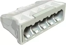 OBO BETTERMANN 61 525 LGR Push-in jungtis 5 polių 0,5-2,5mm² šviesiai pilka RAL7035 2054507