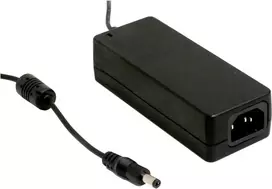 MEAN WELL GSM60A05-P1J 40W medicininis AC/DC maitinimo adapteris su 5V DC išėjimu ir 2,1 mm DC kištuku