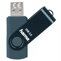 Hama Rotate USB atmintinė 128GB USB 3.0 Petrol Blue 00182474