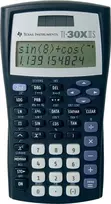 Texas Instruments TI-30X IIS mokslinis skaičiuotuvas, 2 eilučių ekranas, saulės ir baterijos maitinimas, juodas