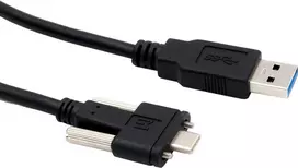 EXSYS EX-K1593V USB 3.2 Gen 2 kabelis, USB-A į USB-C, 1m, juodas, 10Gbps, 60W įkrovimas