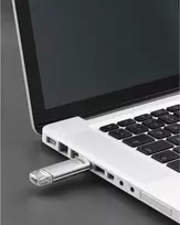 Hama C-Laeta 128GB USB 3.1 Gen 1 dviguba USB-A/USB-C atmintinė - sidabrinė 00213109