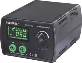 VOLTCRAFT CSP-400 AC laboratorinis maitinimo šaltinis, reguliuojamas 1-20 V/AC, 1-2 A, 40 W, maitinimas iš tinklo ir baterijos, 1 išėjimas VC-17192785