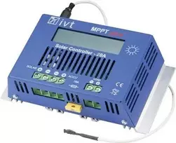 IVT MPPTplus 20A saulės įkrovimo valdiklis 12V/24V su LCD ekranu 200036