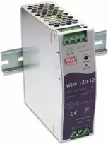 MEAN WELL WDR-120-24 DIN bėgio maitinimo šaltinis 120W 24V 5A Industrial Metal