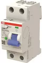 ABB F202B-1603 B tipo liekamosios srovės automatinis jungiklis, 2 polių, 16 A, 30 mA, 230/400 V AC 2CSF202568R1160