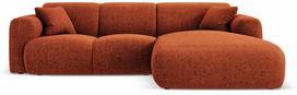 Kampinė sofa Cosmopolitan Design Nolio, terracotta sp., dešininė, 170 x 260 cm x 72 cm