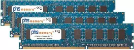 PHS-memory 24GB (3x8GB) DDR3 ECC UDIMM 1333MHz PC3-10600E trijų kanalų rinkinys, skirtas Supermicro X8DT6 SP580291