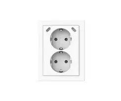 BUSCH-JAEGER 2TKA00006023 Safety+ USB-C dvigubas kištukinis lizdas, Alpinweiß