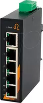 EXSYS EX-6200 5 prievadų pramoninis eterneto komutatorius, nevaldomas, DIN bėgelis, -40 iki 75°C