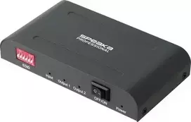 SpeaKa Professional SP-HSAE-100 2 portų HDMI skirstytuvas su papildomu USB-C įėjimu, 8K 30Hz, HDCP 2.3, HDR, Dolby Vision, juodas SP-14570404