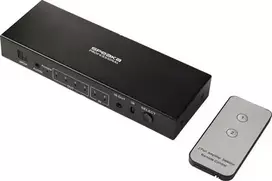 SpeaKa Professional SP-SWAP-500 2 portų HDMI KVM matricinis perjungiklis su audio, 4K UHD, USB 2.0 šakotuvu, metalinis, juodas SP-13904372