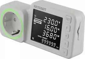 VOLTCRAFT SEM5000 DUAL energijos sąnaudų matuoklis su duomenų registratoriumi, sąnaudų prognoze, aliarmu VC-14516985