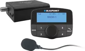 Blaupunkt DABNPLAY 550 DAB+ imtuvas su FM siųstuvu, Bluetooth laisvų rankų įranga, nuotolinio valdymo pulteliu, juodas 2 010 025 000 000