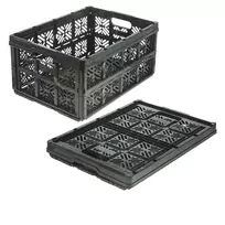 keeeper ida sulankstoma dėžė, 32 L, juoda, apkrova iki 16 kg, 48 x 35 x 23 cm