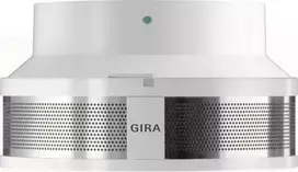 GIRA 233702 dviejų jutiklių dūmų detektorius RWM Dual su 230V pagrindu, baltas