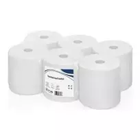WEPA Super Soft 2 sluoksnių itin baltas popierinių rankšluosčių ritinys, 140 m, 198 mm, vaflinis įspaudimas, 100% celiuliozė, 1 ritinys (317140)
