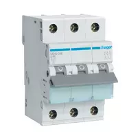 Hager MBN316 3 polių 16A B charakteristikos 6kA automatinis jungiklis, 3 modulių plotis