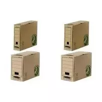Fellowes BANKERS BOX EARTH archyvinė dėžė, ruda, 150 mm nugarėlė, 100% perdirbtas kartonas, užrakinamas dangtelis, 1 vnt. (4473202)