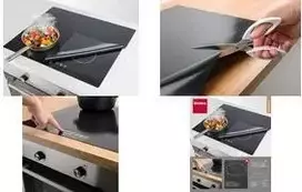 Metaltex indukcinės kaitlentės apsauginis kilimėlis 610 x 520 mm juodas, stiklo pluoštas su silikono danga 252495000
