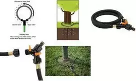 Bradas laistymo žiedas su vožtuvais, 1/2 colio, 2,0 m, maks. slėgis 0,7 bar, vanduo į šaknų zoną (WADC1/220)