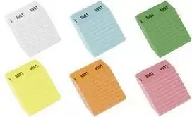 Kangaro numerių blokas 1-1000, 105 x 42 mm, mėlyni drabužinės numeriai, 70 gsm popierius, perforuotas, 1 blokas (K-701111)