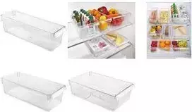 Metaltex Frigo-System Organizer, mažas, permatomas, polistirenas (PS), šaldytuvo organizavimui, 1 vnt. 235405000