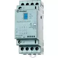 Finder 22.34.0.048.4720 modulinis kontaktorius, 4 poliai, 48 V AC ritė, 25 A, 3NO+1NC, DIN bėgelis