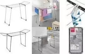 Metaltex Hydra ONYX sparninė drabužių džiovykla, matinė juoda, 20 m džiovinimo ilgis, epoksidine danga padengtas plienas 407937000