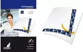 KANGARO K-7900086 kopijavimo popierius, DIN A4, 10 lapų, mėlynas, 210 x 297 mm, skirtas rankraščiams