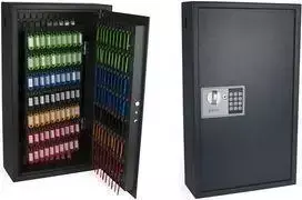PAVO elektroninis raktų seifas 300 raktų, tamsiai pilkas plieninis, matinis 8010905