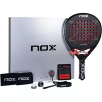 NOX at10 genius 12k xtrem limited padelio raketės komplektas