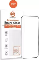 Mobile Origin Oranžinis ekrano apsauginis stiklas iPhone 15 Pro