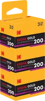 Eastman Kodak Gold 200 135-36 exp 3-pack Vertical