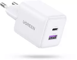 „Ugreen X516“ tinklinis įkroviklis, 1x USB-A, 1x USB-C, 30 W (65015)