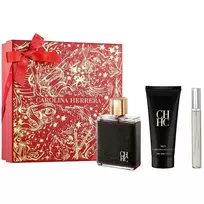 Carolina Herrera CH Men Eau De Toilette Spray 100ml 3-Piece Set